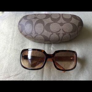 Coach tortoise sunglasses
